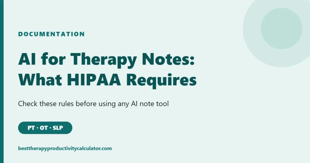 AI therapy notes and HIPAA: what to check before using an AI note tool